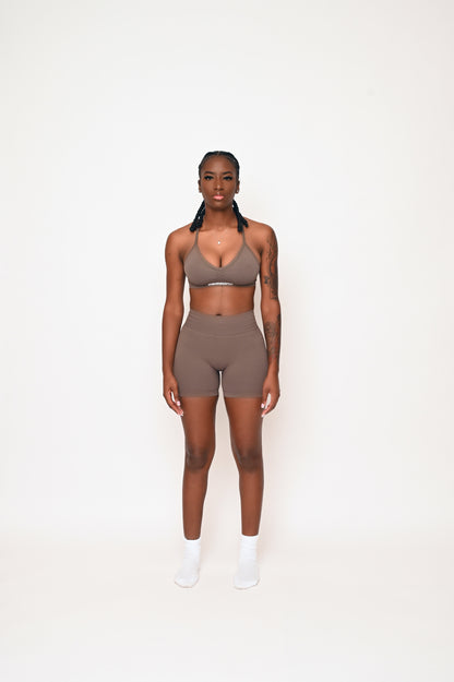 Concrete Criss Cross Bra